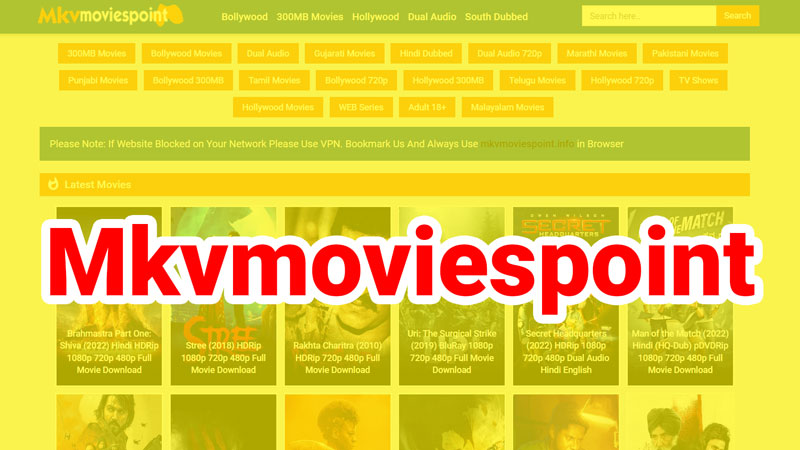 Mkvmoviespoint 2023 Latest Bollywood, Hollywood, Telgu Dual Audio 300MB Movies Free Download